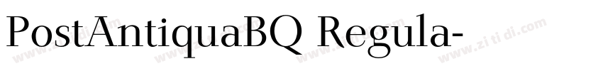 PostAntiquaBQ Regula字体转换 PostAntiquaBQ Regula字体转换